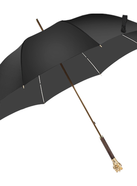 狮子头雨伞红木创意直柄高档复古