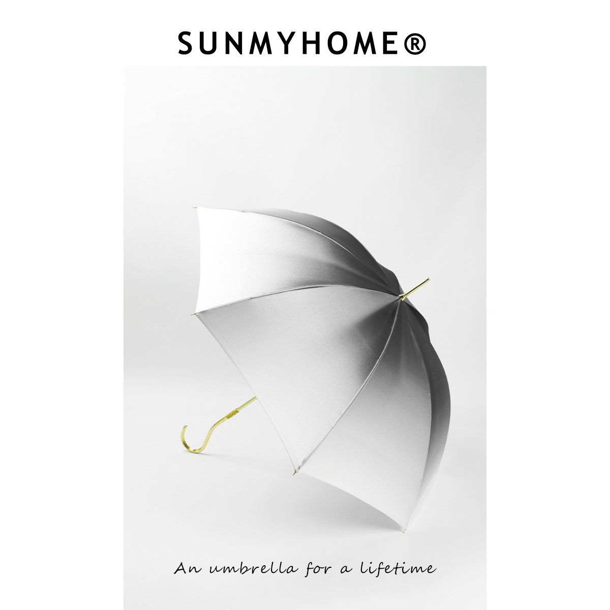 SUNMYHOME高级灰渐变晴雨两用伞