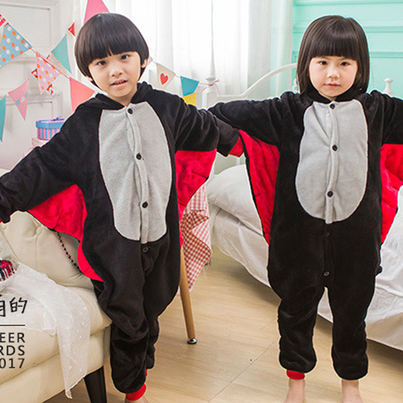 万圣节适合穿的衣服儿童卡通演出服动物可爱男女幼儿园蝙蝠表演服