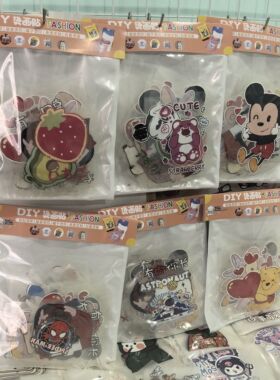 柯式热转印可爱小动物熊猫兔图案印花贴过粉耐水洗烫画贴烫图