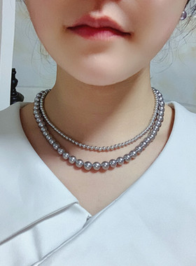 母贝仿珍珠真多嘛双层项链