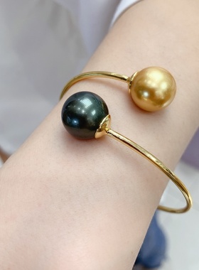 母贝仿珍珠14mm弹力手镯