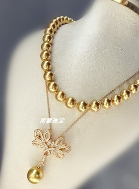 母贝珍珠花式叠戴一款多戴项链