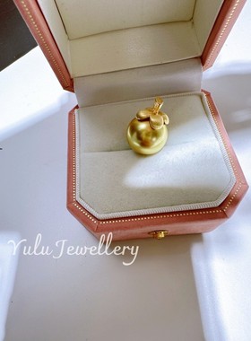 母贝珍珠金柿子纯银吊坠