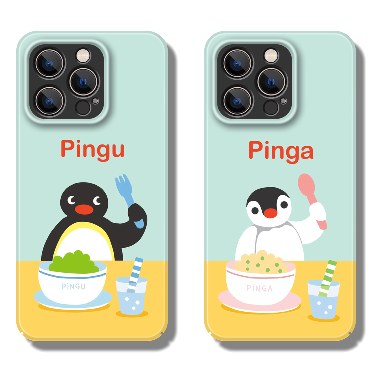 可爱pingu企鹅妹妹ga适用苹果15promax手机壳iPhone14少女13菲林硬壳12全包XR华为mate荣耀oppo小米vivo情侣
