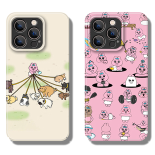 可爱粉色内裤兔opanchu适用苹果16promax手机壳iPhone15plus女14菲林硬壳13全包12华为mate荣耀oppo小米vivo