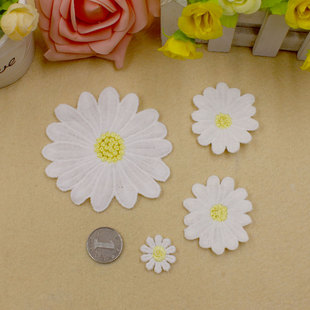 菊花布贴 衣服服装辅料裤子DIY装饰修补丁贴花 水溶刺绣补洞贴布