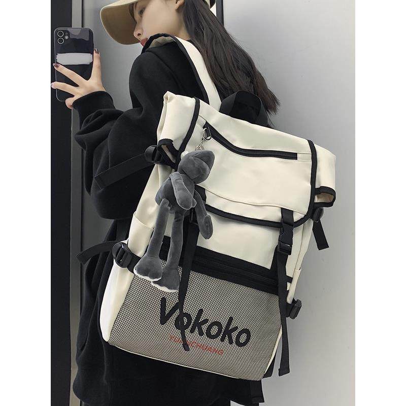 男士潮牌大容量休闲旅行包背包双肩包男日系ins女潮酷书包大学生,箱包皮具/热销女包/男包,双肩背包,淘宝优惠券,粉丝福利购,淘宝优惠卷