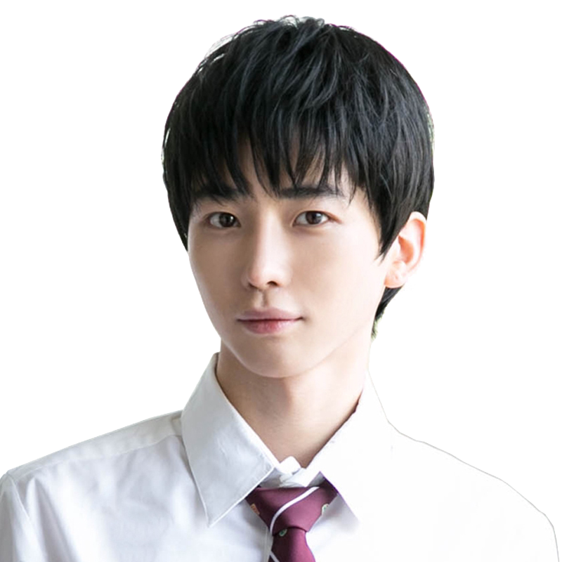 时尚男士真人发丝短发手织假发套