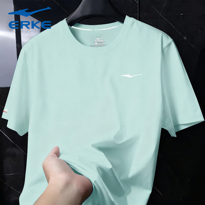 鸿星尔克T恤男士新款透气短袖