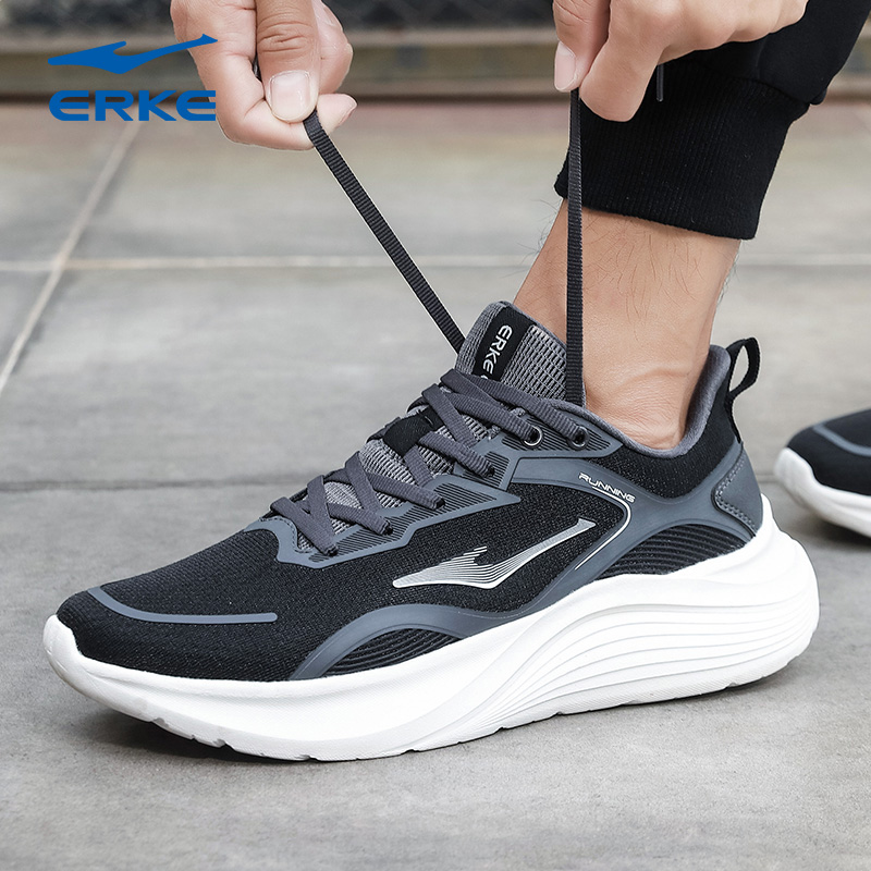 鸿星尔克男鞋运动鞋网面跑步鞋