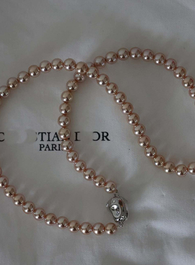 极光人造玻璃体珍珠项链