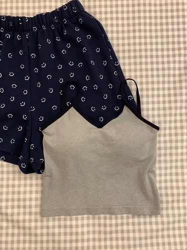 Брендовая пижама, майка для отдыха, шорты, комплект, эффект подтяжки, коллекция 2023