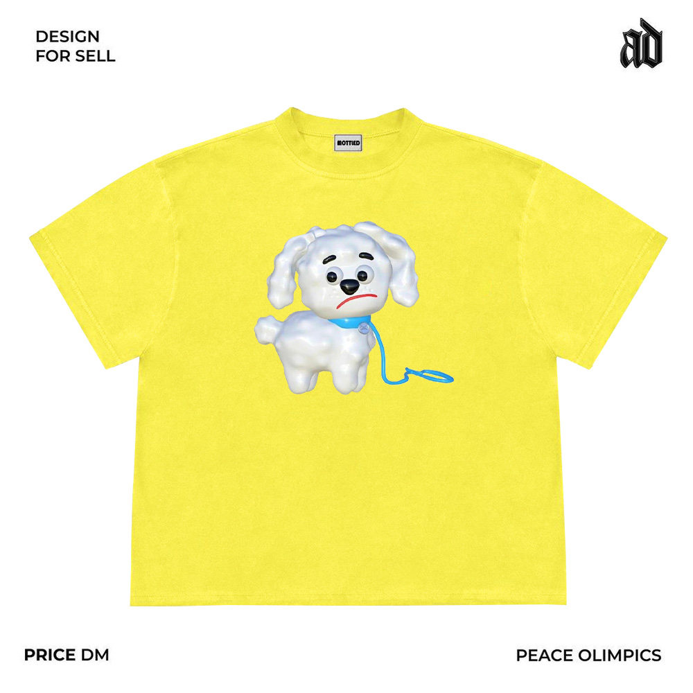 MOTTLED DESIGNER STUDIO  SMALL NECKLINE  SUMMER TREND CONTRASTING INS CASUAL BASIC SHORT-SLEEVED T-SHIRT