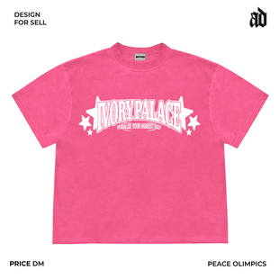 休闲宽松百搭情侣简约硬挺短袖 复古重磅250克 美式 Mottled斑驳