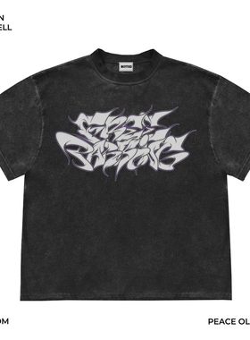 Mottled斑驳 美式复古重磅250克 intage复古做旧高级感重磅短袖