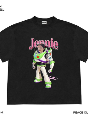 Mottled斑驳 只做美式复古重磅 可爱jennie辣妹风y2k美潮短袖T恤