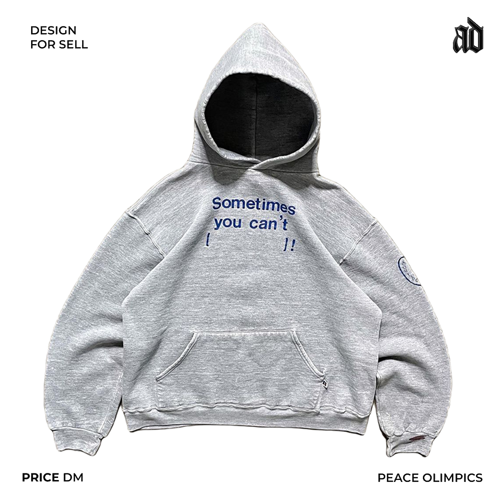 HEAVY  AMERICAN BLOCKBUSTER  COUPLES HIP-HOP YOUTHFUL TEXTURE STIFF AND LAZY STREET HOODED SWEATSHIRT