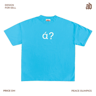 创意美式 个性 夏季 T恤嘻哈大码 情侣 230G 趣味宽松短袖 轻薄正肩款