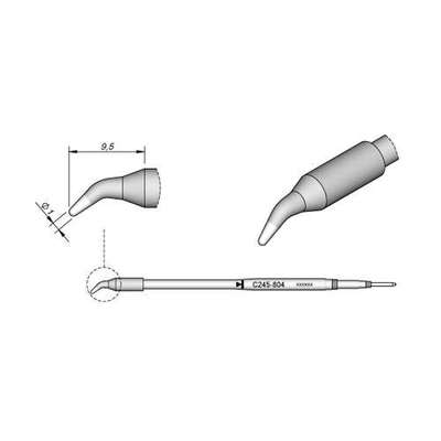西班牙 JBC C245804 弯形烙铁头?10 L C245-804