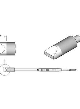 西班牙 JBC C245866 凿形烙铁头66X18 HT L C245-866