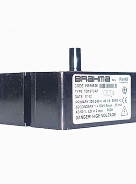TD2STPAF 双极点火 2*12KV 50% 意大利 brahma点火变压器