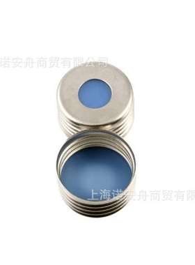 赛默飞6PMSC18-ST2 18MM银色螺口盖 蓝色硅胶/透明PTFE 2MM软隔垫