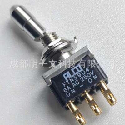 FTN59拨动开关TE泰科开-开DPDT不发光F面板安装 6A全新原装