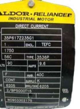 BALDOR电机BSM80N275AA提供产品的说明书