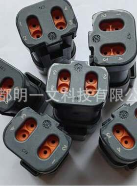 TE德驰DT06-4S-CE05母塑壳4.45mm间距4孔2行防水13A 14-20AWG全新