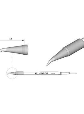 西班牙 JBC C245786 弯形烙铁头Φ0.4 S4 C245-786
