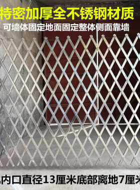 全不锈钢材质加厚特密伸缩推拉门