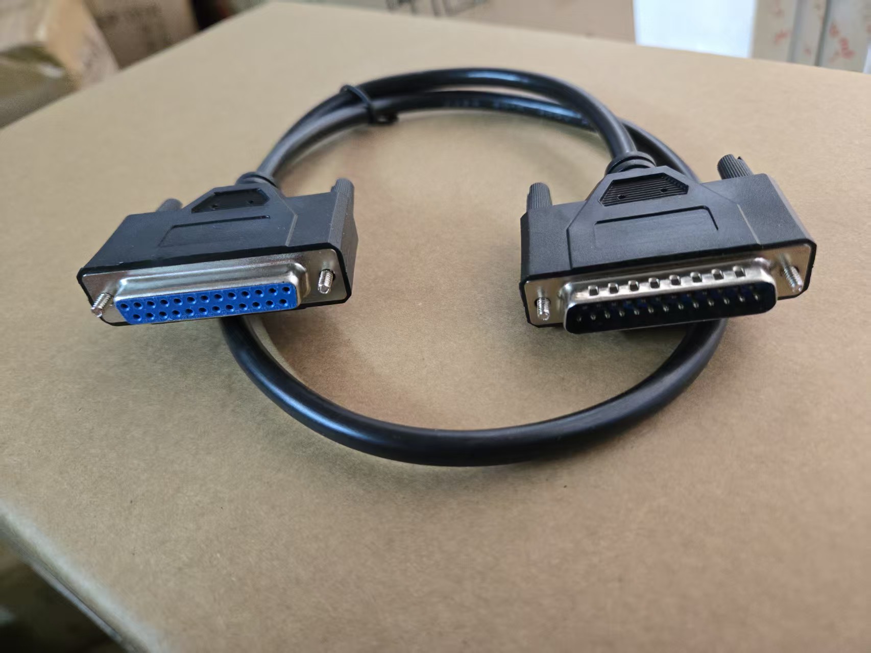DB25针公对母延长线 老式针式打印机/扫描仪专用数据连接线