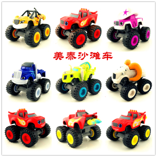 BLAZE卡通越野车Nickelodeon美泰旋风战车队合金玩具车飚速赛车