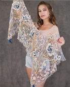 花之语时尚 编织爱尔兰钩针冬日花园披肩 包视频教学套餐线8.8折