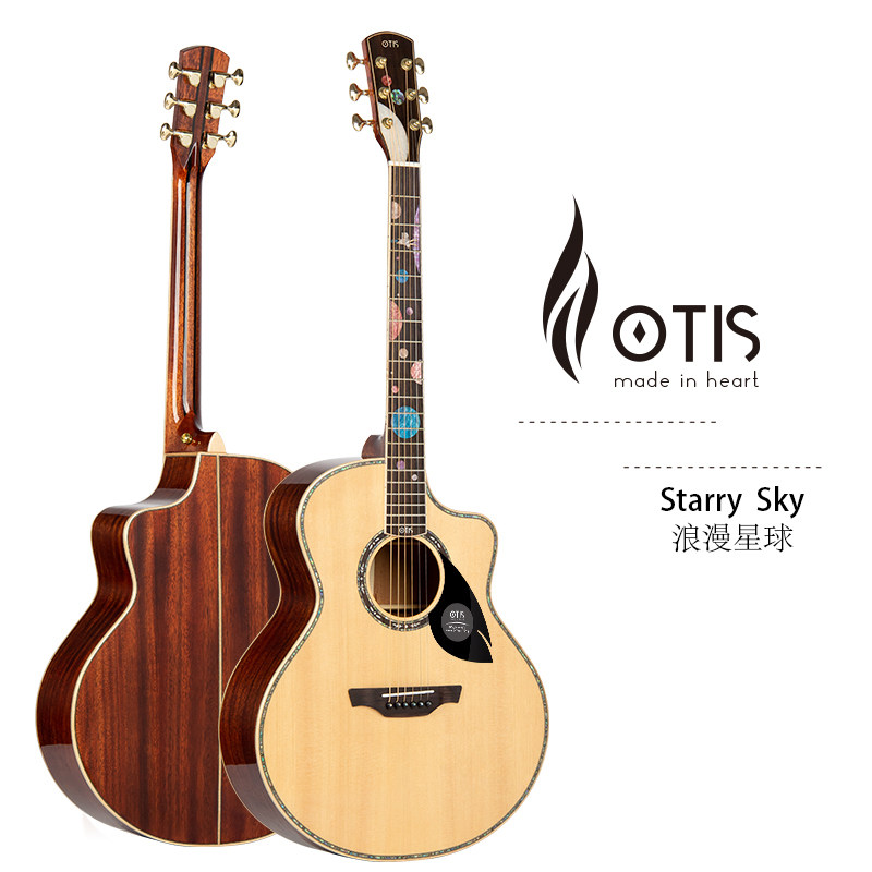 OTIS奥司 41寸 云杉桃花芯 浪漫星球 亮光全单吉他