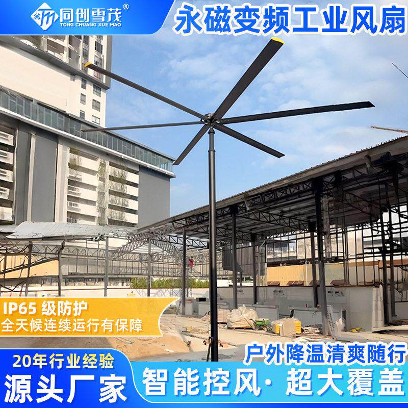 工业立式大风扇定点送风降温户外工棚用工业大吊扇站立式工业风扇