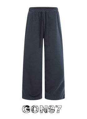 GON97 美式复古抽绳街舞运动裤男女潮牌宽松阔腿松弛感休闲卫裤子