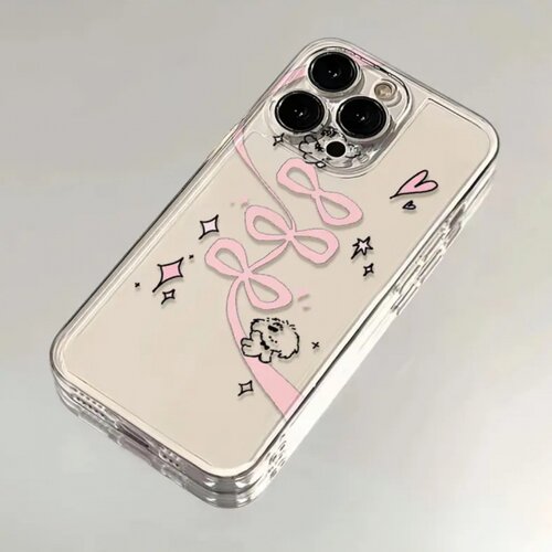 粉丝巾小白狗iPhone15手