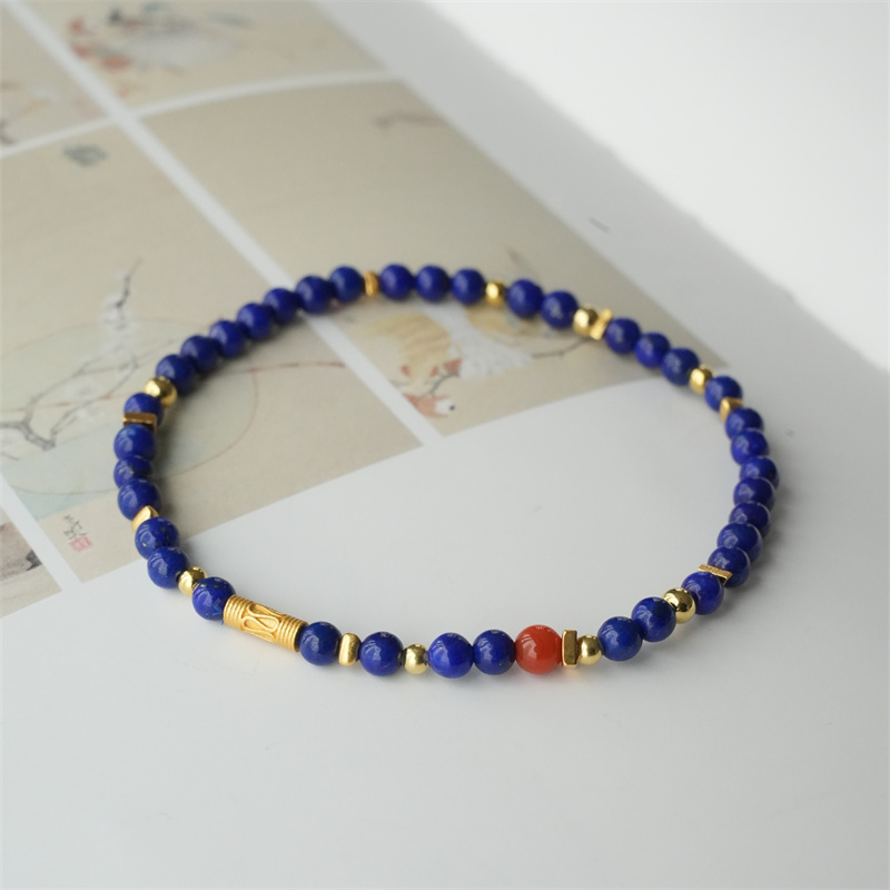 天然青金石手串男女新中式