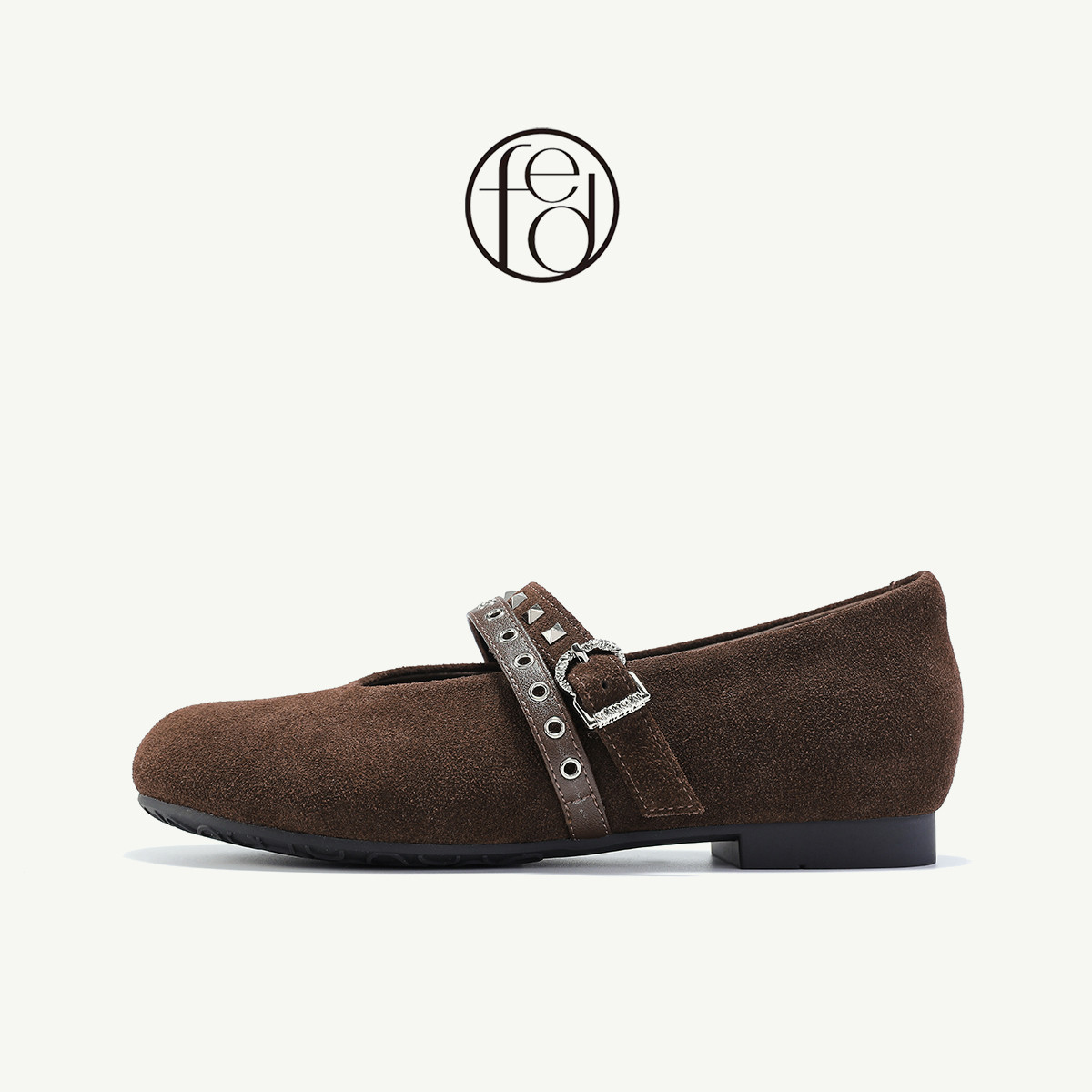 【高丝光反绒皮】女鞋秋真皮复古内增高平底单鞋玛丽珍鞋勃肯鞋女,女鞋,深口单鞋,淘宝优惠券,粉丝福利购,淘宝优惠卷