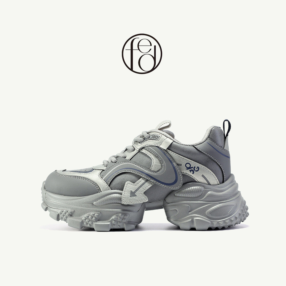 【潮流解构】秋季羊皮垫女鞋增高厚底运动休闲鞋复古机能老爹鞋女,女鞋,老爹鞋,淘宝优惠券,粉丝福利购,淘宝优惠卷