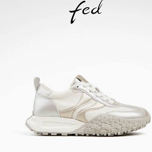 FED金色阿甘鞋夏季新款女鞋防滑老爹鞋增高休闲鞋女款D0423-ZC510