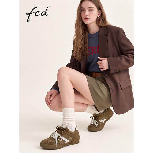 fed怀旧街潮女鞋26秋新款
