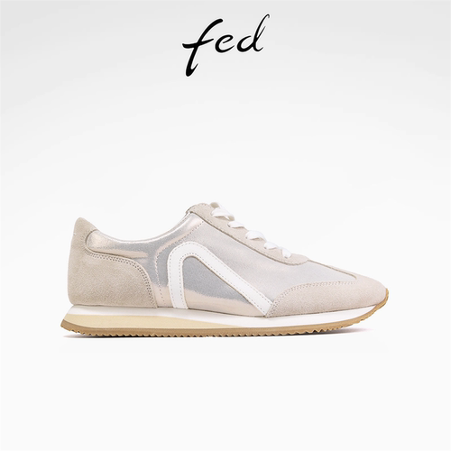 fed高级感幻彩羊皮女鞋春