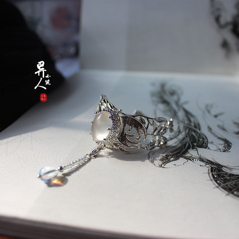 异人小筑 原创设计古风汉服男马尾发箍超帅气cos百搭女发饰品