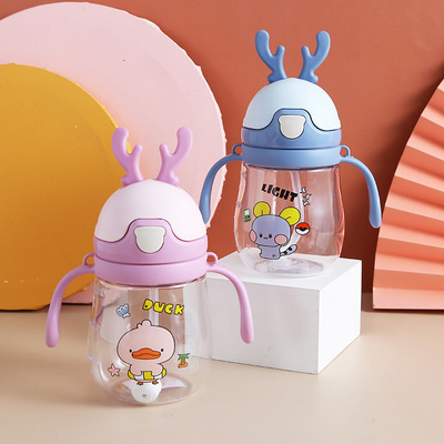 银仟鹿角儿童户外便携学饮杯