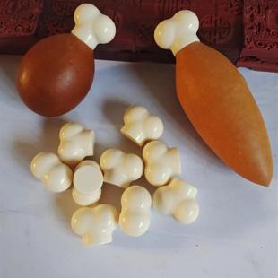 鸡腿骨头葫芦镶口精工密胺料仿骨头筒子可用尺寸1.1到2.0的都有