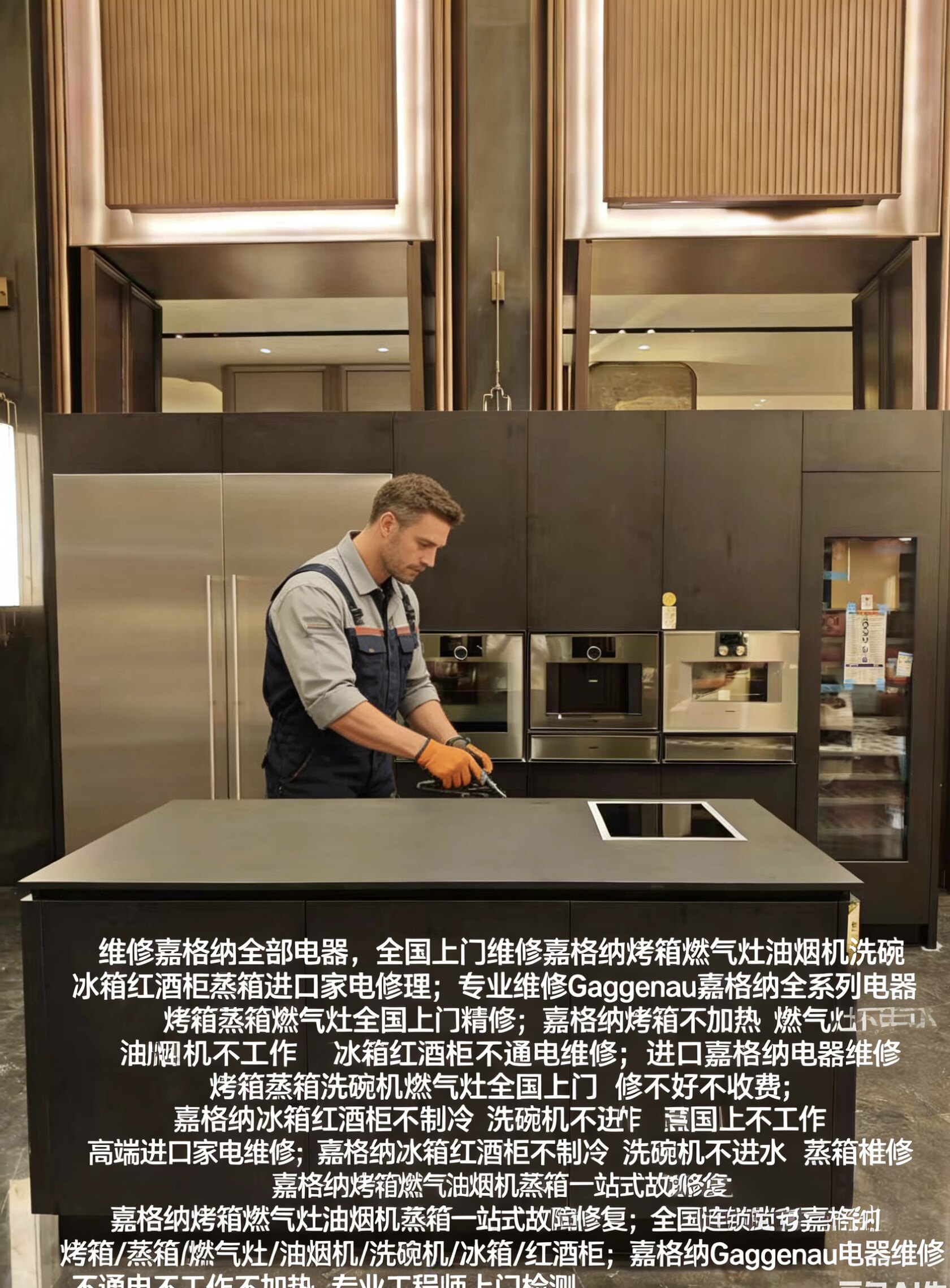 全国上门维修嘉格纳烤箱燃气灶油烟机洗碗机红酒柜蒸箱家电修理