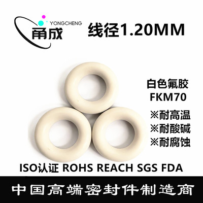 白色氟胶O型圈FKM线径1MM